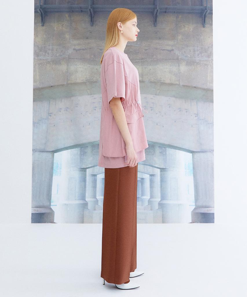 THE STUDIO K Oversized String Half Top_Pink