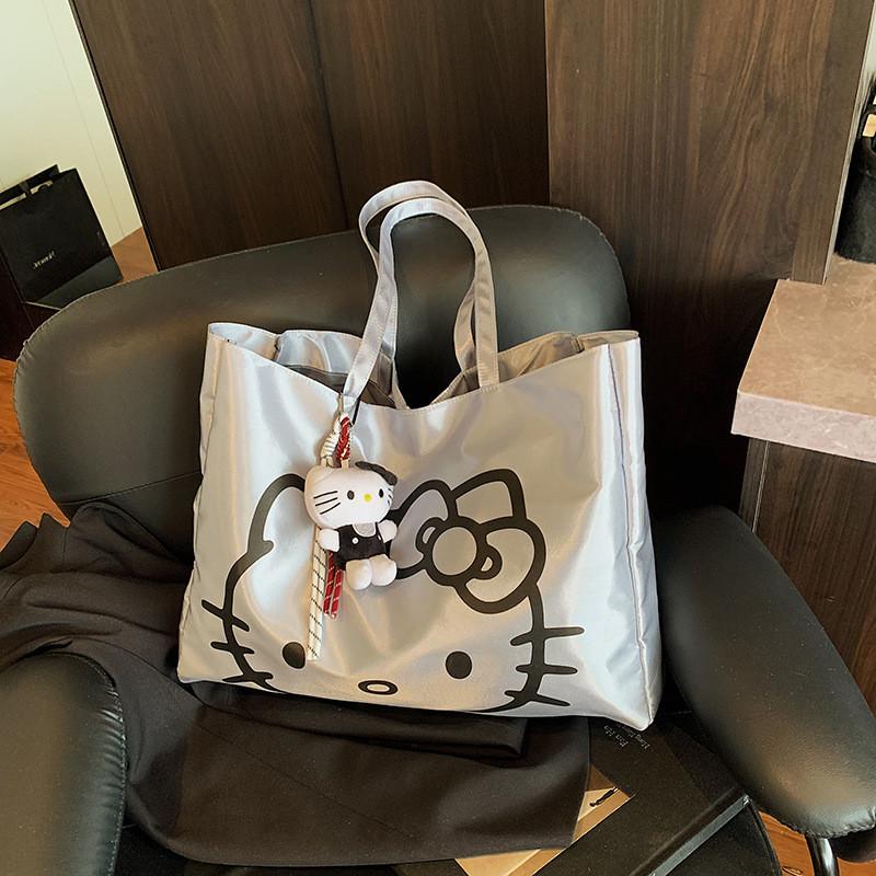 Большая сумка в стиле Hello Kitty из ПУ-материала для повседневного использования и студенческой моды