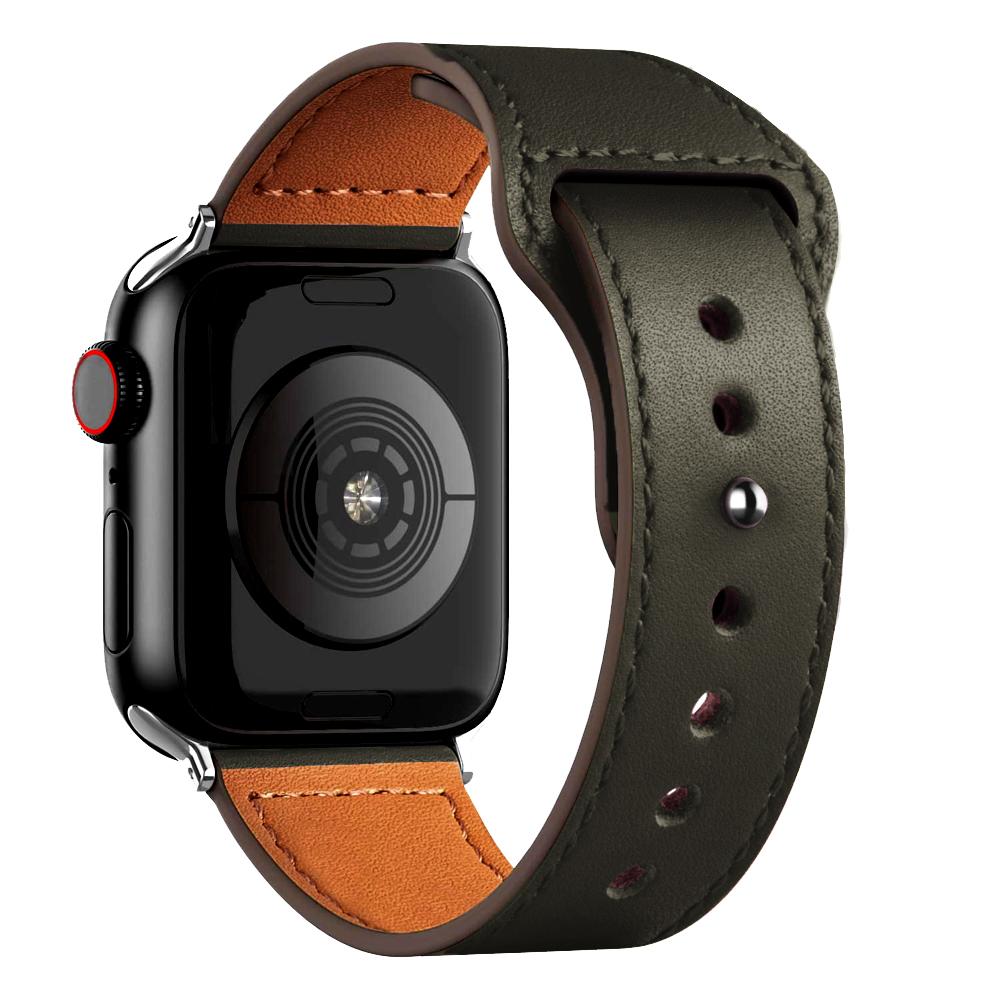 Leather strap For Apple watch band 44mm 45mm 49mm 40mm 42mm 46mm wristband correa bracelet iWatch series 8 9 10 11 SE 7 Ultra 3