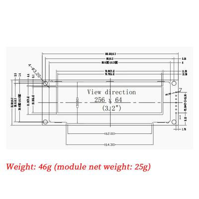 LIZAO Настоящий OLED-дисплей 3,12" 256*64 25664 Точек Графический LCD Модуль Дисплей Экран LCM Экран Контроллер SSD1322 Поддержка SPI