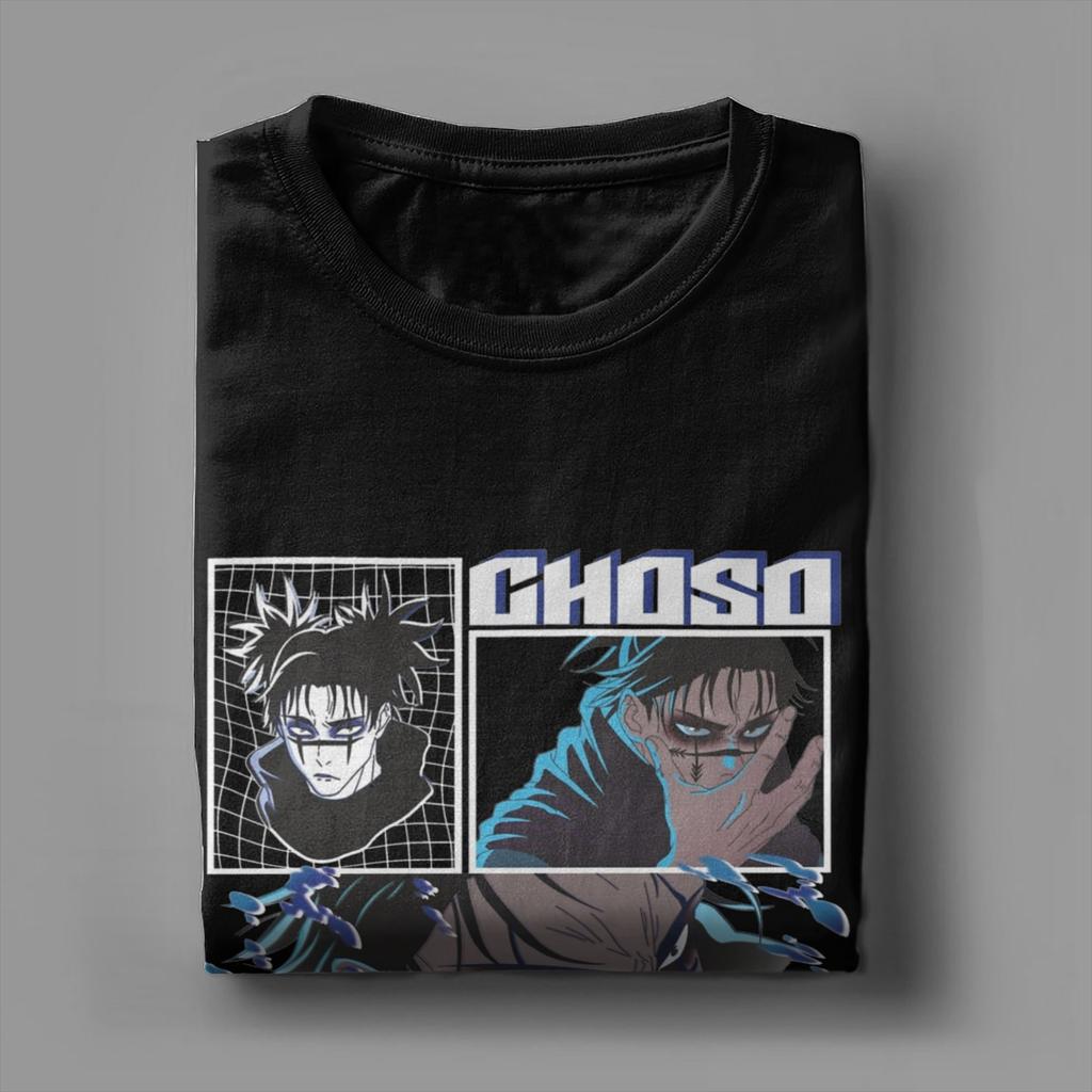 Футболка Choso JJK Anime для мужчин, новинка, 100% хлопок, футболки с круглым вырезом и коротким рукавом, идея для подарка, одежда