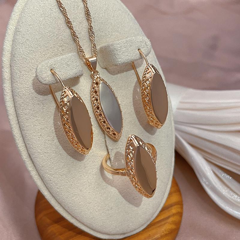 Винтажные глянцевые серьги Kinel, элегантные английские серьги из розового золота 585 пробы