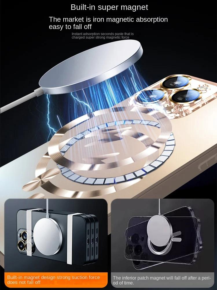 Новейший магнитный и теплоотводящий чехол для iPhone 16 15 14 13 Pro Max plus – полная защита