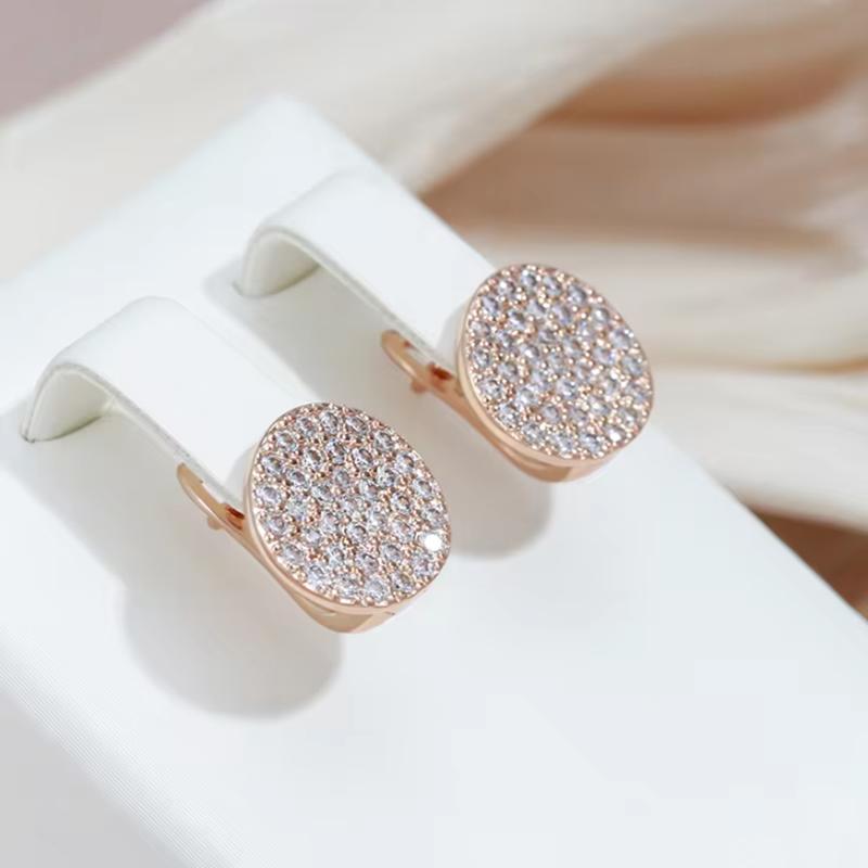 Простые круглые серьги-клипсы, элегантные свадебные серьги золотого цвета для женщин, вечерние ювелирные изделия, подарки