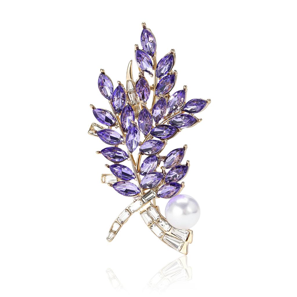 Модная роскошная брошь в виде колоса пшеницы из сплава с четырьмя головками, женское платье, брошь-украшение в виде чеонгсама