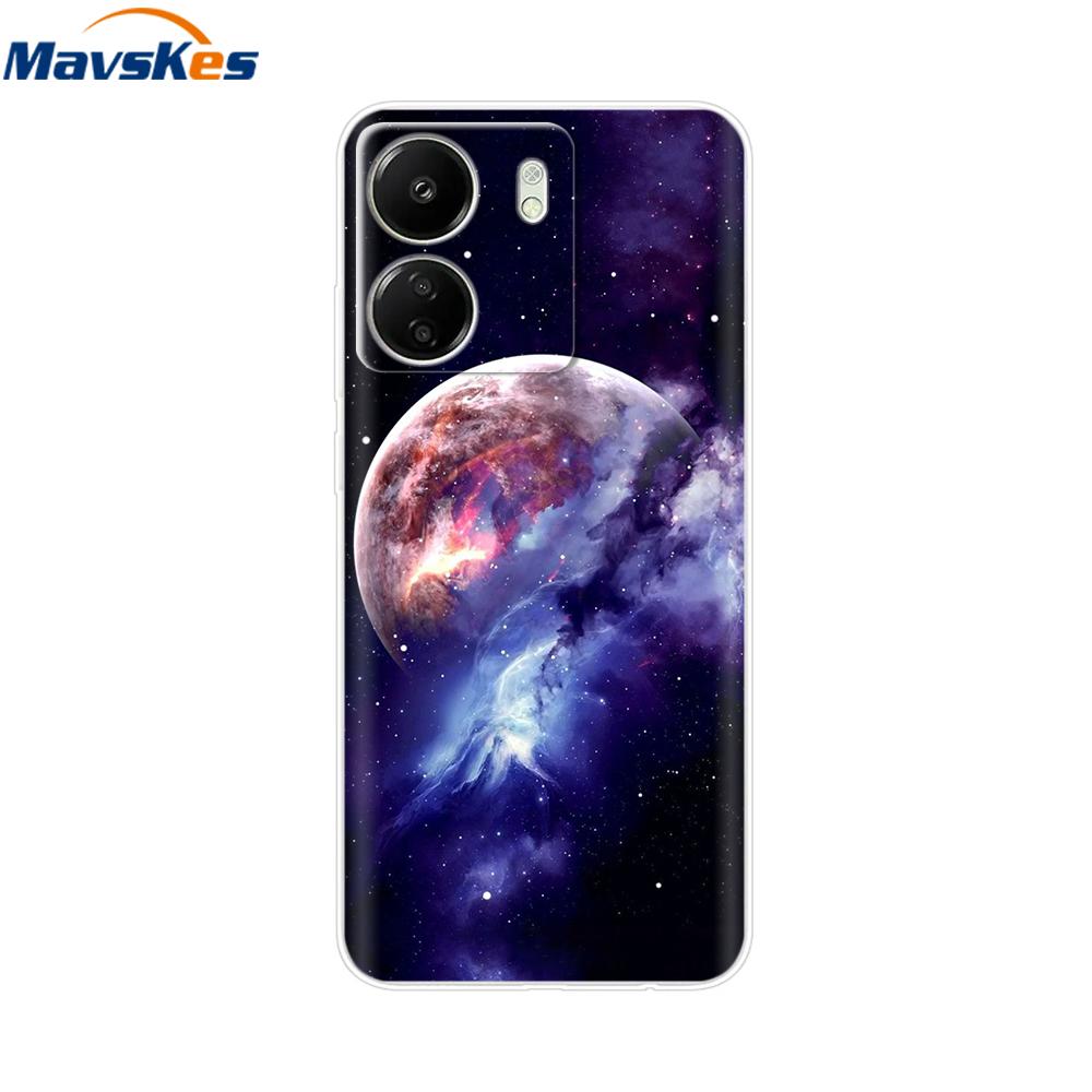 For Xiaomi Redmi 13C 4G Case New Painted Silicone Back Cover For Redmi 13C Soft Clear TPU Phone Case For Redmi 13C 5G Redmi13C