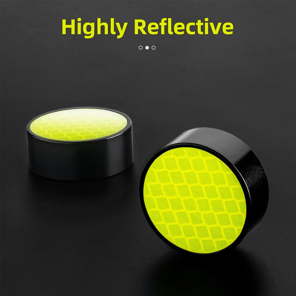 TPR bicycle grips with reflectors, green