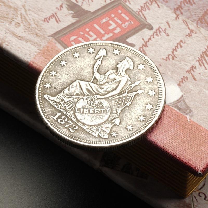 Американские торговые серебряные доллары 1872 года, ретро-монеты, коллекция серебряных монет, памятные монеты