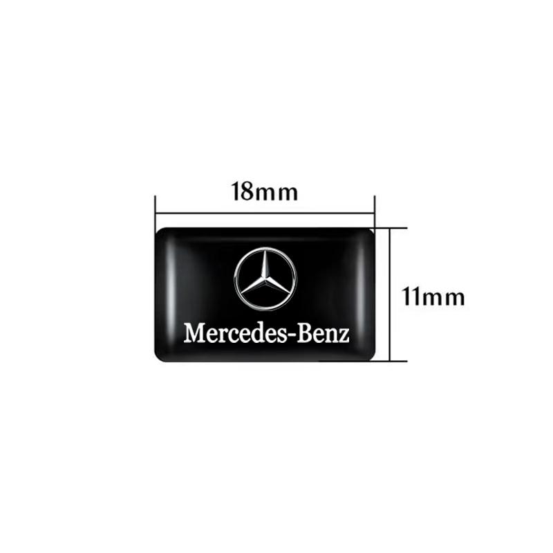 GLC GLB 10Pcs Car Styling 3D Emblem Epoxy Decoration Sticker For Mercedes Benz AMG GLC W205 W203 W206 W220 W211 W212 W201 W210