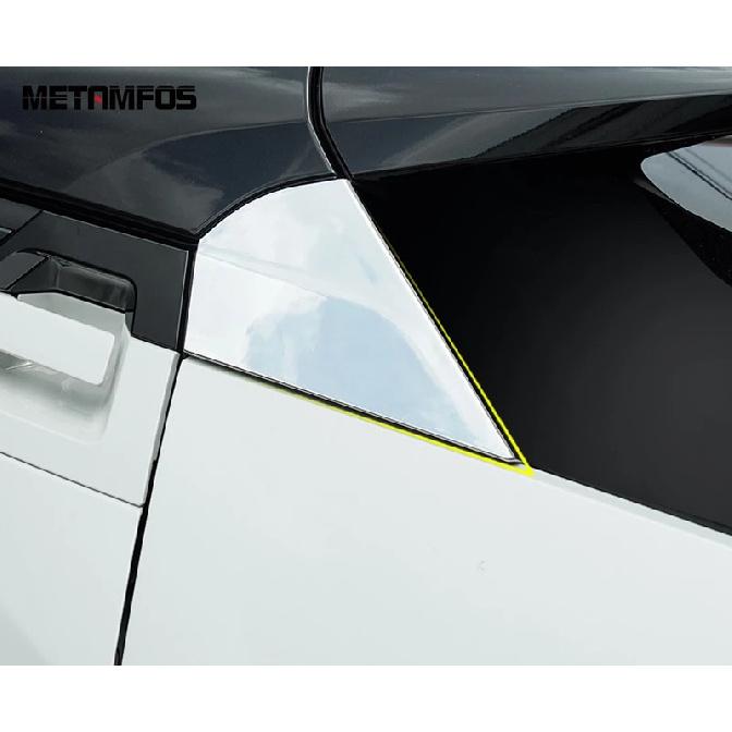 Rear Window Spoiler Side Wing Cover Trim Sticker For Toyota CHR C-HR 2016- Chrome Exterior Accessories Car Styling