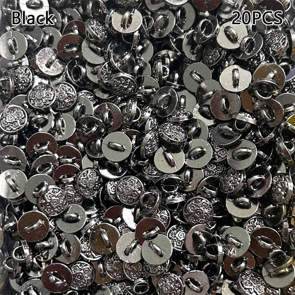 20 шт. 7 мм Пряжки-цветы Металлическая ультрамаленькая пряжка Новая пряжка для кукольного пальто DIY Аксессуары для кукольной одежды