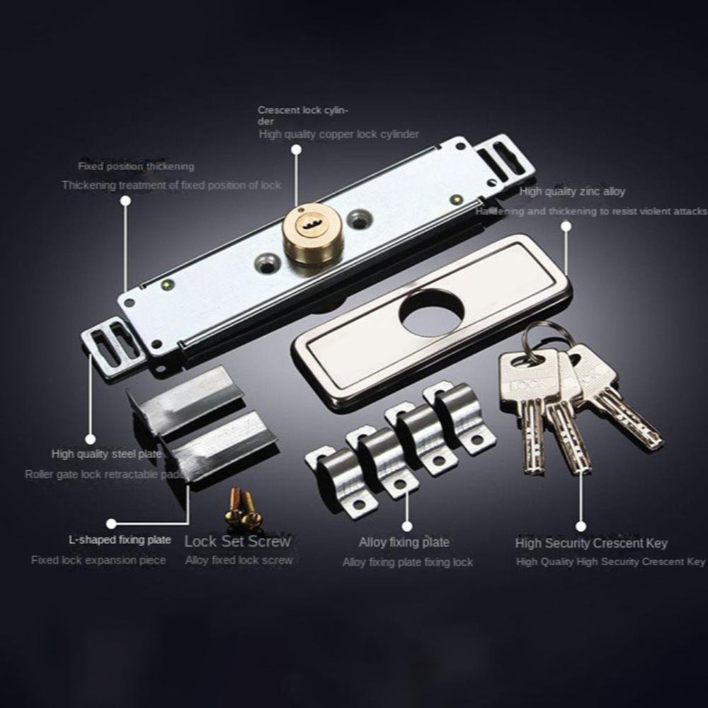 Сплавной замок для роллетных ворот с ключом, противоугонные замки, новый замок для роллетных ворот, гараж