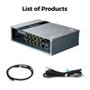 Ainavi P48E Car DSP Digital Signal Processor Universal Car Amplifier 31-Band Equalizer 8-Channel Output 4-Channel Input Optical
