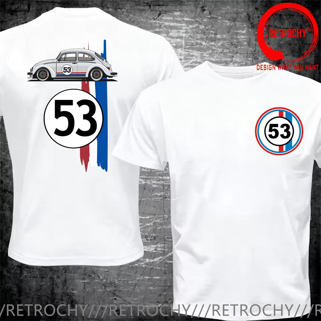 Retro Vintage Classic 53 Racing Car T Shirt Unisex Clothes Short Sleeve Cotton Clothing Casual Tshirt Unisex Big Size S5xl Tee Shirt