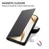 For Samsung Galaxy S26+ Case Magnetic Snap Litchi Texture Leather Wallet Phone Cover with Wrist Strap