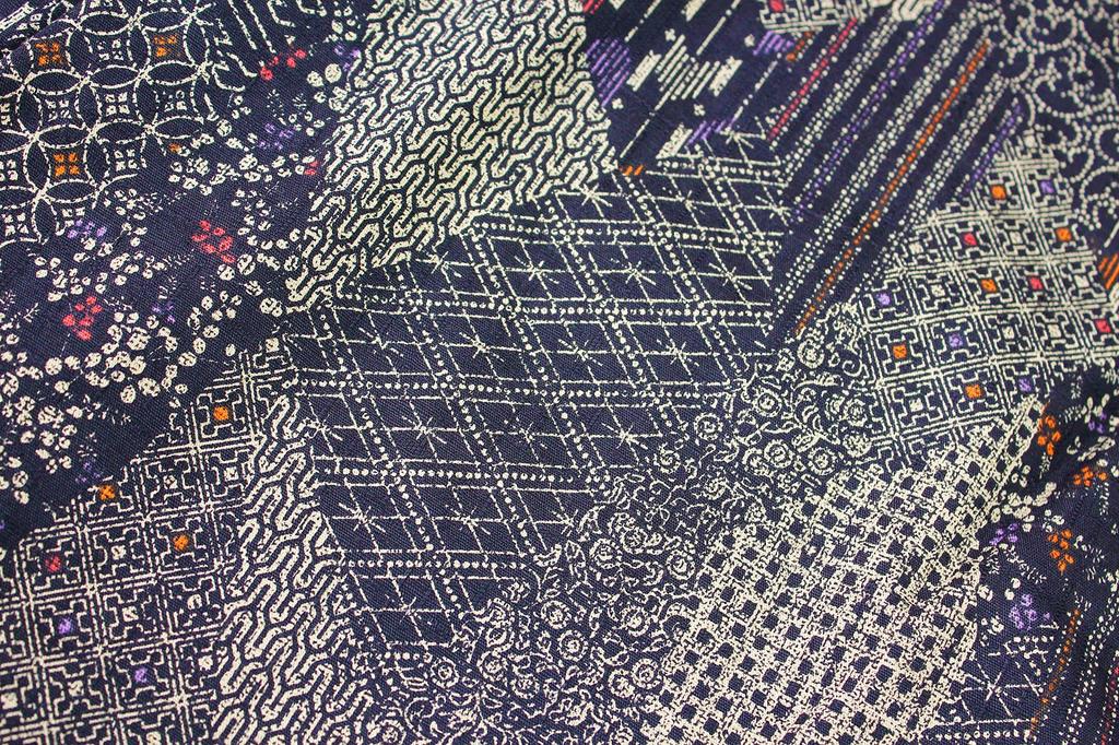 Chanchanko Hanten Hanten, старый стиль ткани, смена черного цвета, размер спинки, сделано в Японии [Warudo] Детский Hakaten, для мальчиков, выкройка, материал, одеяло, 90 см,