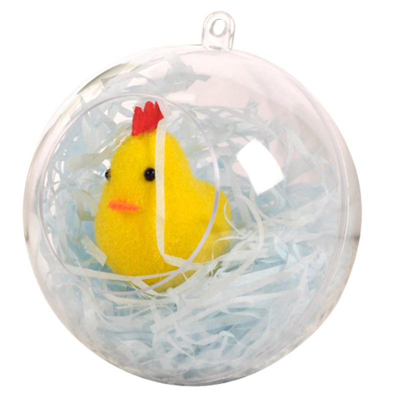 Прозрачный полый пластиковый шар, используемый в качестве рождественского украшения, коробки для конфет и подвески вечных цветов