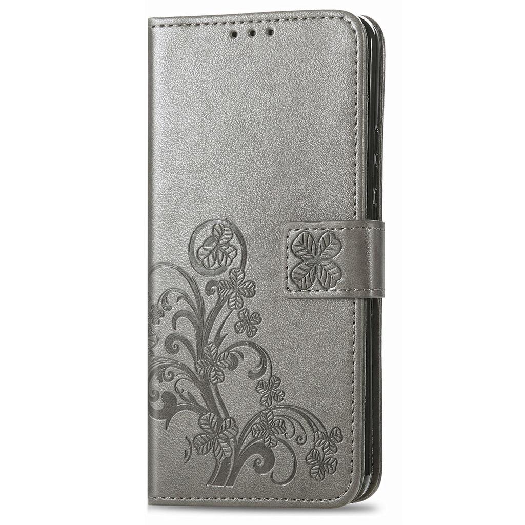 Leather Wallet Flip Case for Huawei Nova 15 14 13 12 12S 11 9 Ultra Pro SE Y72 Y63 Y73 9 Embossed Clover Floral Design