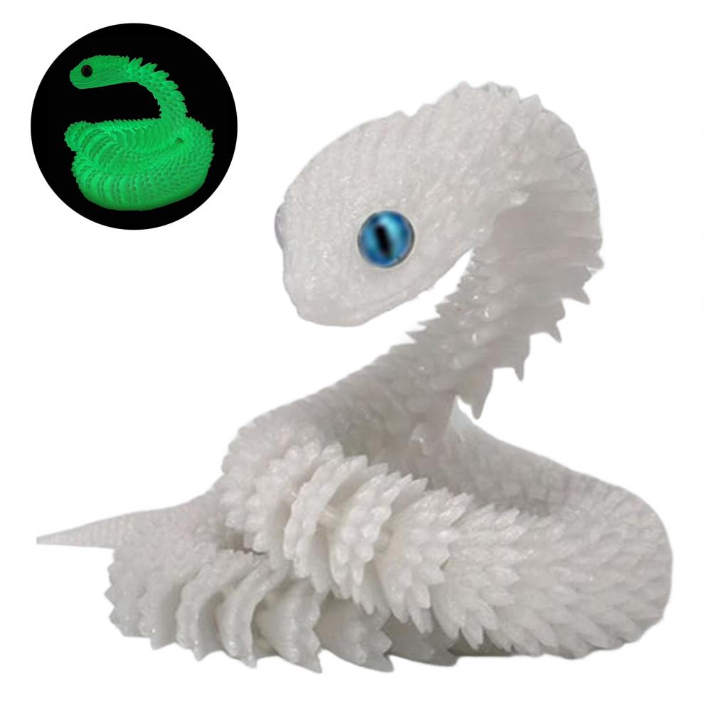 Fidget Snake Toy Realistic 3d Printed Snake Ornament with Flexible Joints Effect Model Creative Funny Snake Toy for Kids Adults