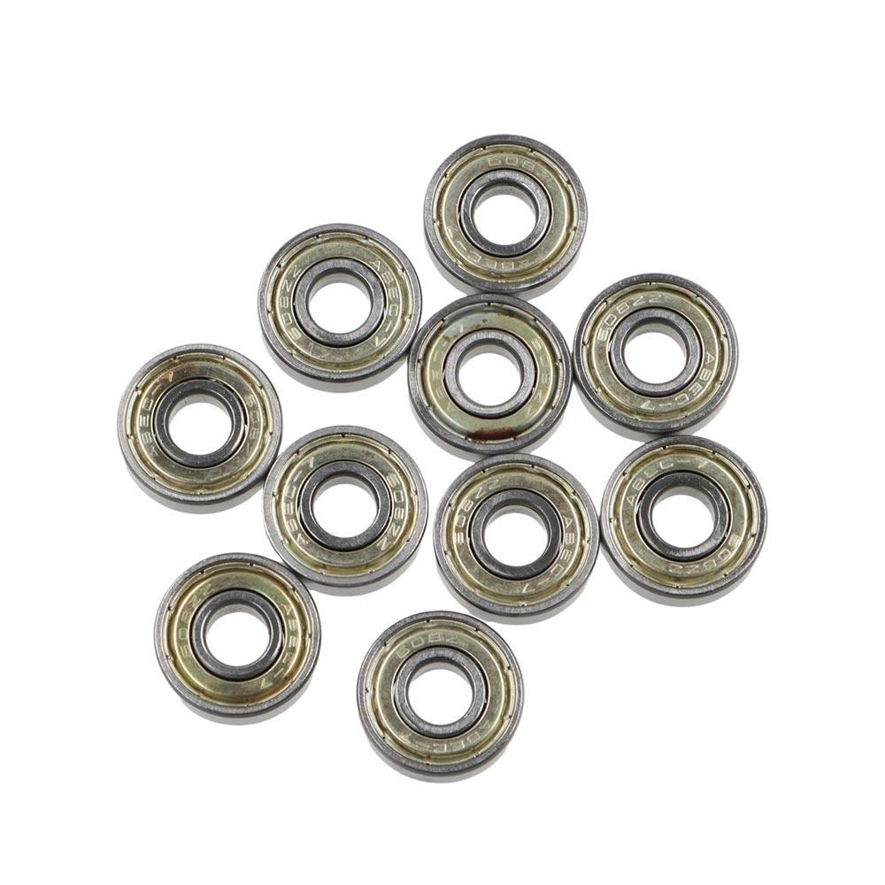 10PCs Miniature Roller for Steel Carbon 3D Bore 608ZZ Bearing Groove Ball