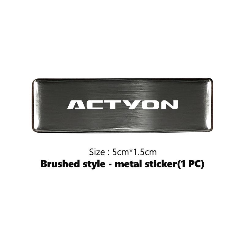 BMB1 Car Body Sticker Badge Auto Styling Decoration Accessories For SsangYong Kyron Actyon Sport Tivoli Torres Korando C300 Musso