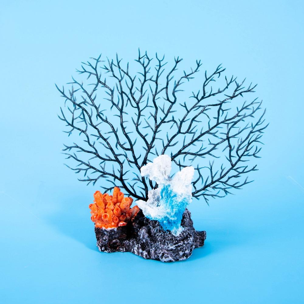 Красочное украшение для аквариума, ландшафт, смола, водные растения, игра рыб