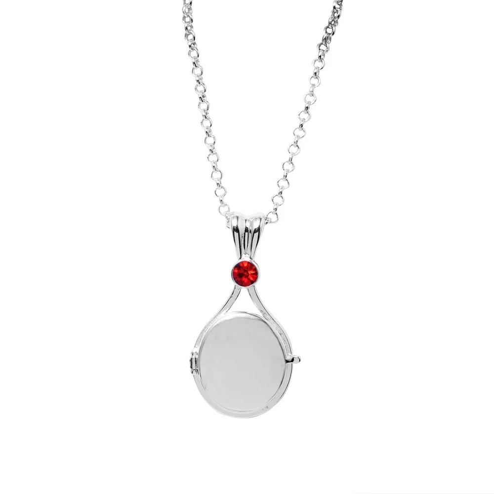 Модные ожерелья с подвеской «Русалка» H2O «Просто добавь воды» из меди и циркония для женщин и девочек, серебряные металлические кристаллы для вечеринок и повседневных украшений