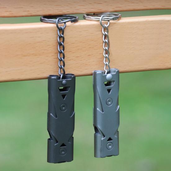 Открытый кемпинг с двойной трубкой, высокочастотный свисток для выживания, инструменты для самообороны