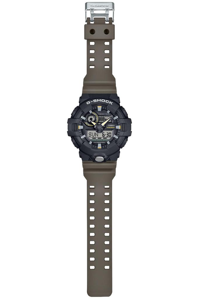 Casio Серия Двухцветных Утилитарных Цветов Оливково-зеленый G-Shock GA-710TU-1A3JF Мужские Часы,