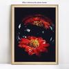 Full Round Diamond Painting Flower 5D DIY Diamond Embroidery Full Display Cross Stitch