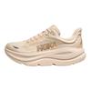 HOKA One One Bondi 9 Устойчивые к истиранию Дышащие Низкие Беговые Кроссовки Женские Бежевые D Ширина Кеды 1162014-VCH