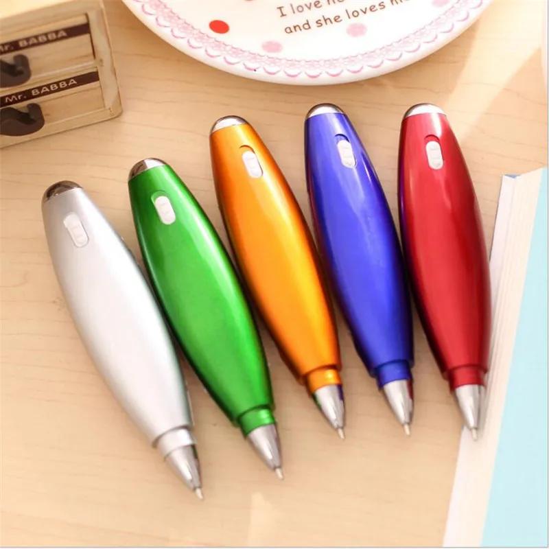 Multifunctional Halter Ballpoint Pen Sticky Note Light Strip Flashlight Stationery 3in1 with Colorful String School Supplies