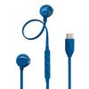 JBL TUNE 305C Проводные внутриканальные наушники Высокое разрешение 96 кГц 24 бит Предустановленный эквалайзер USB Type-C 12,5-мм динамический драйвер Открытого типа Встроенный микрофон Плоский