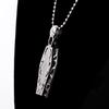 Vintage Stainless Steel Skull Human Skeleton Steampunk Cross Pendant Necklace Chain
