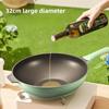 Clay Frying Pan with Lid 32cm Household Kitchen Pan for Quick Stir Fry Simmer Nonstick Pan Wear Resistant Scratch Resistant Woks