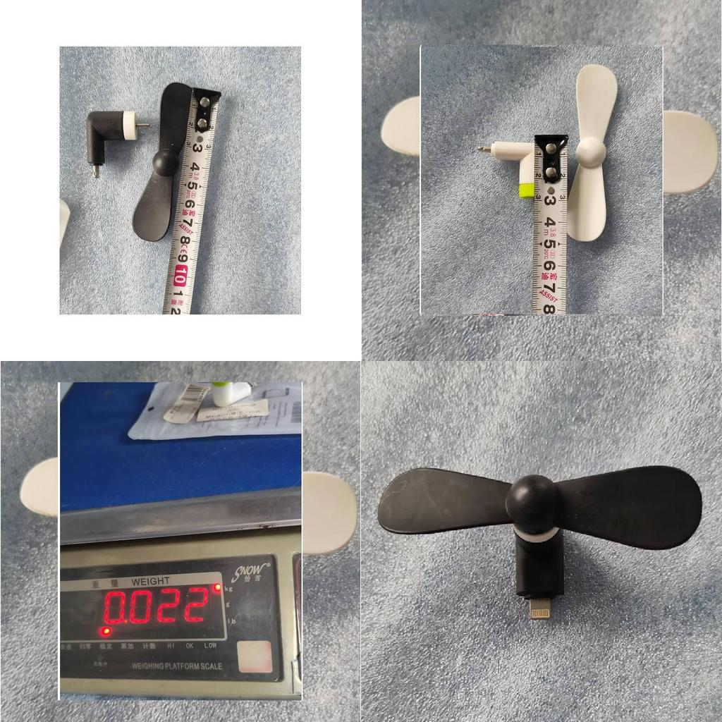 Apple Interface Mini Fan For Phones With Adjustable Head And Low Power Consumption