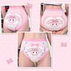 LittleForBig Adult Training Pants with a Cute Baby Bunny Design, Elastic Waist, Leak-Proof, Breathable, and Washable, Pink, Size L