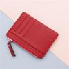 Wallet Mini PU Leather Card Holders Credit Cards Slots Purse Men  Women Zipper Coin Pocket Short Wallet