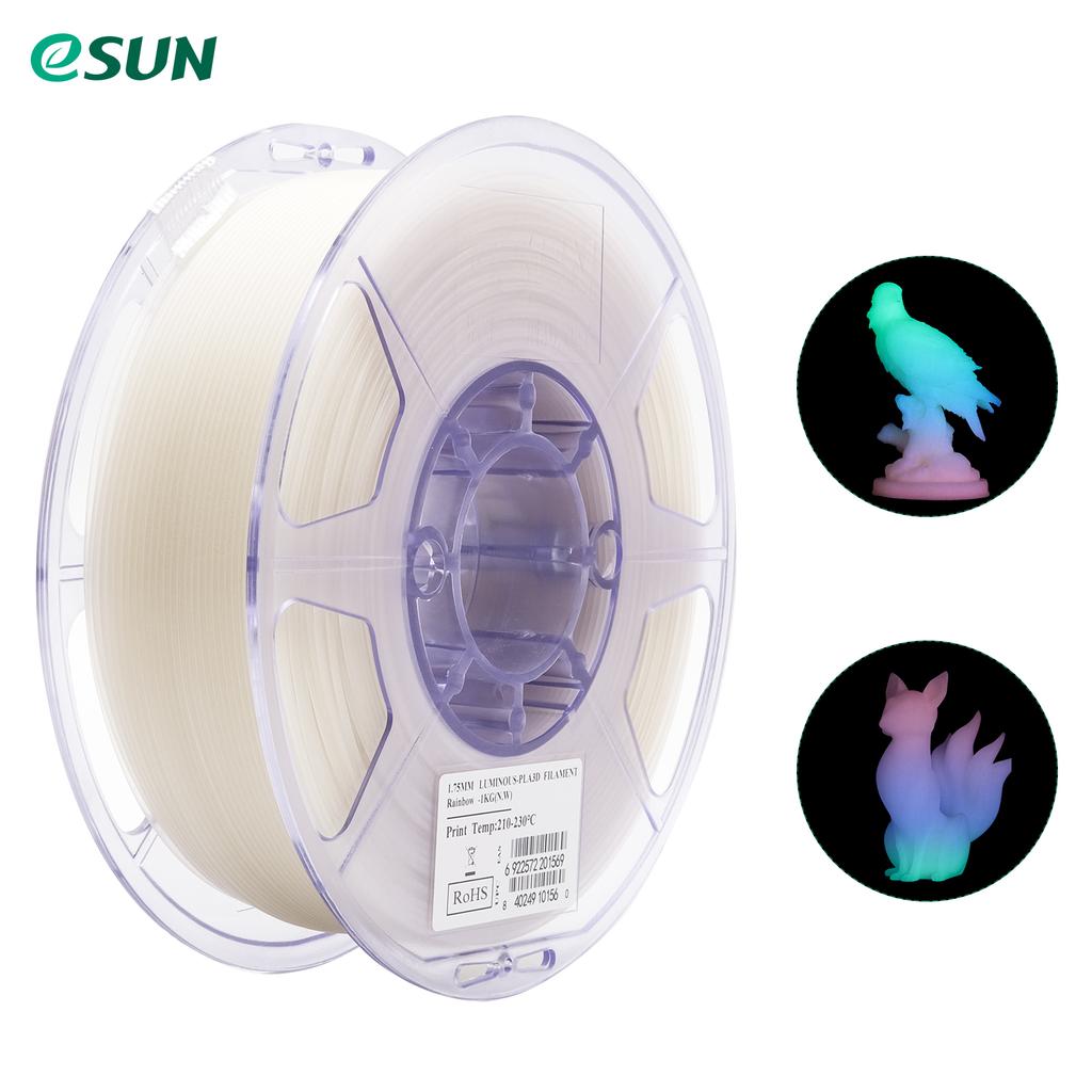 3D-принтер Светящаяся радужная нить PLA, многоцветная, нить 1,75 мм, точность размеров 1 кг