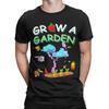 Casual T-Shirt Summer Grow A Garden Candy Blossom Leisure T-Shirts  Pure Cotton Tee Shirt for Man Y2K Printed Short Sleeve Tops