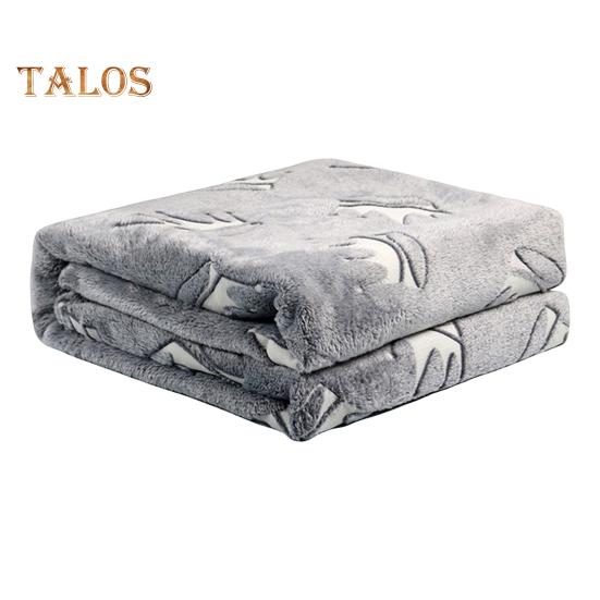 Double Sided Flannel Luminous Blanket Star Moon Dinosaur Graphics Glow-in-the-Dark Blanket Thermal Blanket for Kids Bed Stroller Car or Couch