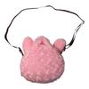 Cute Sales Plush Alpaca Face Purse, Large, Pink, F0205