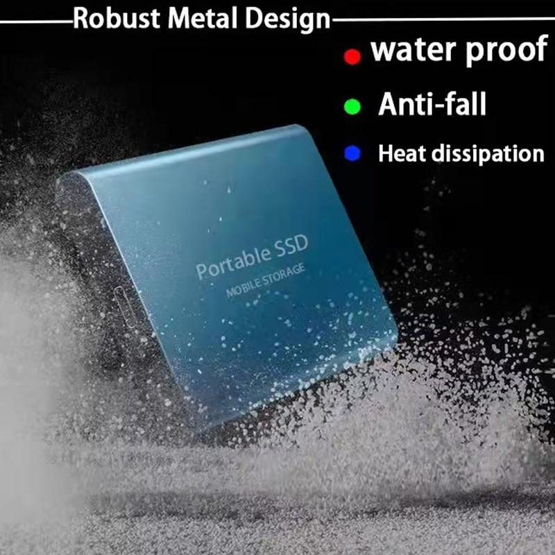 Высокоскоростной портативный SSD внешний твердотельный жесткий диск Интерфейс USB 3.1 Массовая емкость мобильного жесткого диска для портативных ПК Mac