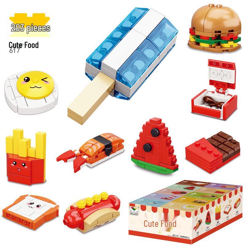 Мультяшные Морские Животные Строительные Блоки: Образовательный набор игрушек «Десять в одном» для детей