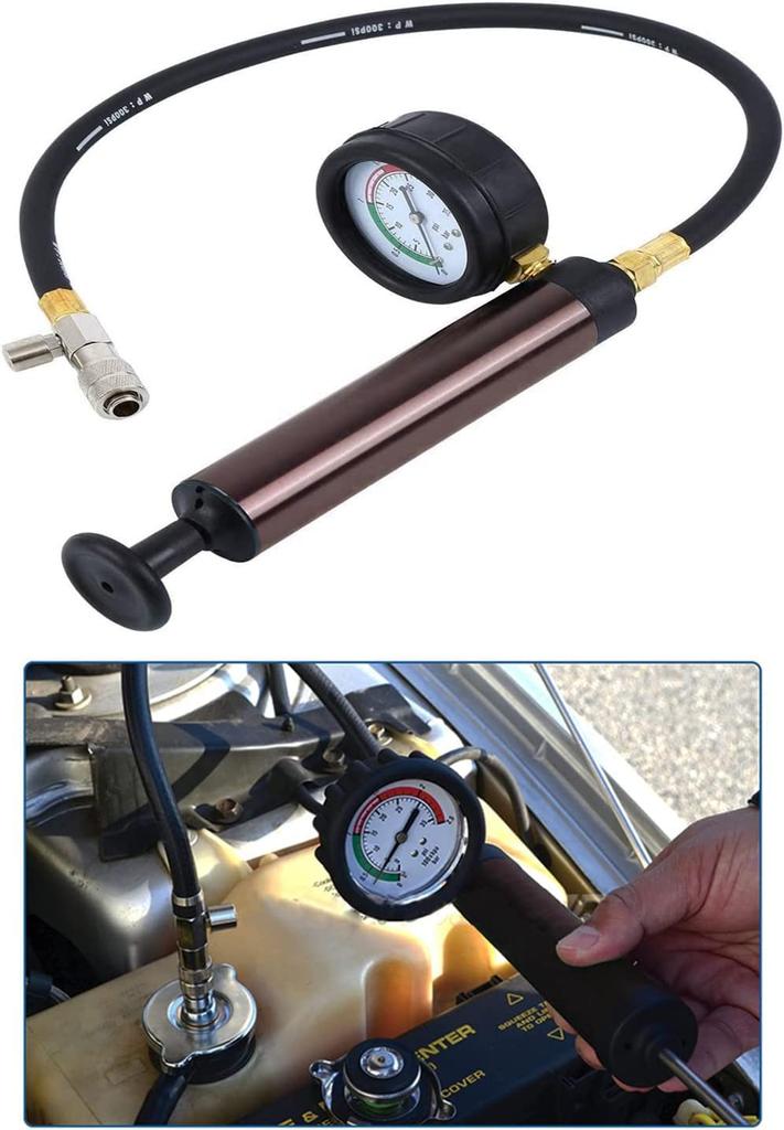 Radiator Leak Tester and Pressure Test Cooling System Test Tool Kit for Leak Inspection 34-Piece Kit,