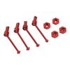 Передний задний приводной вал из алюминиевого сплава, приводной вал CVD для автомобиля Traxxas Latrax Teton 118 RC, красный