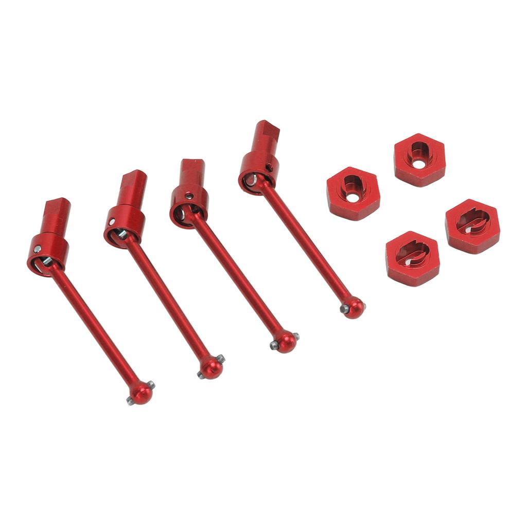 Передний задний приводной вал из алюминиевого сплава, приводной вал CVD для автомобиля Traxxas Latrax Teton 118 RC, красный