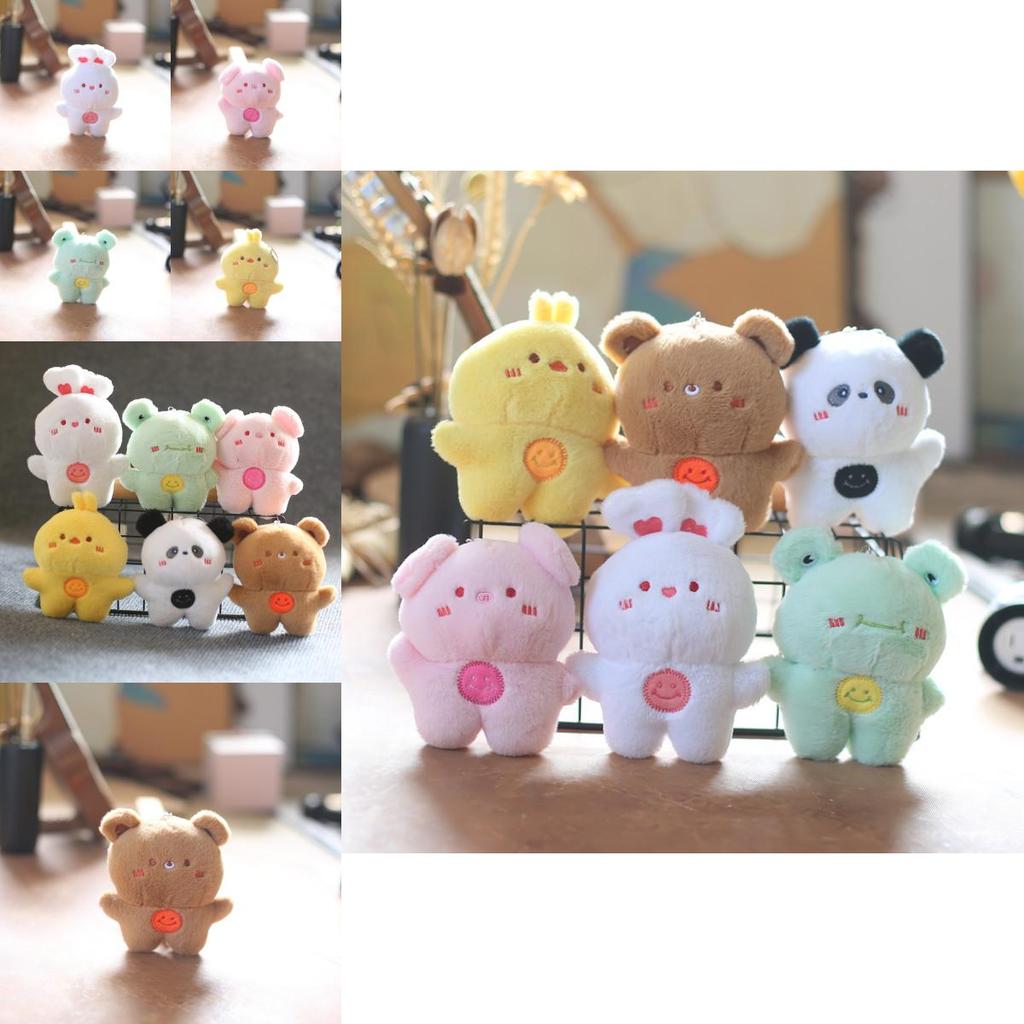 Stuffed Animal Plush Keychain Backpack Charm Super Soft Short Plush Gift For Kids Teens