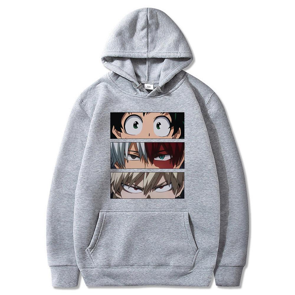Японское аниме My Hero Academia, унисекс, женская толстовка большого размера, осенний повседневный пуловер, модные толстовки, уличная одежда в стиле хип-хоп