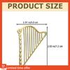 Fresh Miniature Harp, Miniature Musical Instrument Model, Mini Harp Model Pendant For Music Party Home Decor Durable Easy Instal